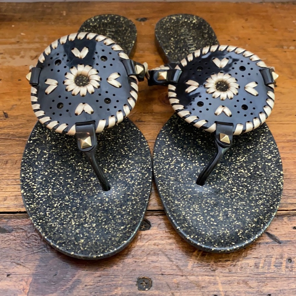 NWB Jack Rogers Georgia sparkle jelly